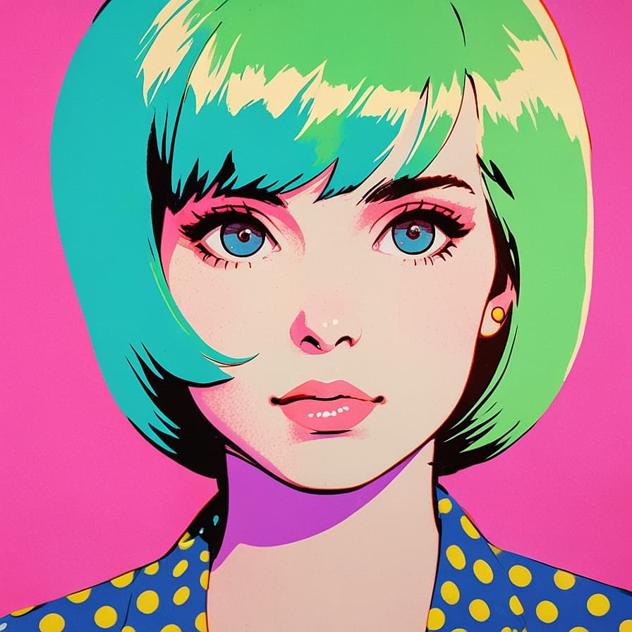 Pop art style example